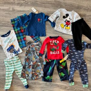 18 Month Boys Pajama Set Bundle